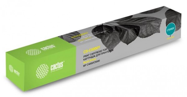Картридж лазерный Cactus 841161 CS-C5000Y желтый (18000стр.) для Ricoh Aficio MP C4000 /MP C5000