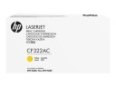 Картридж HP CF322A (653A) оригинальный для принтера HP Color LaserJet Enterprise M651/ M680dn/ M680f/ M680z Yellow, 16500 страниц