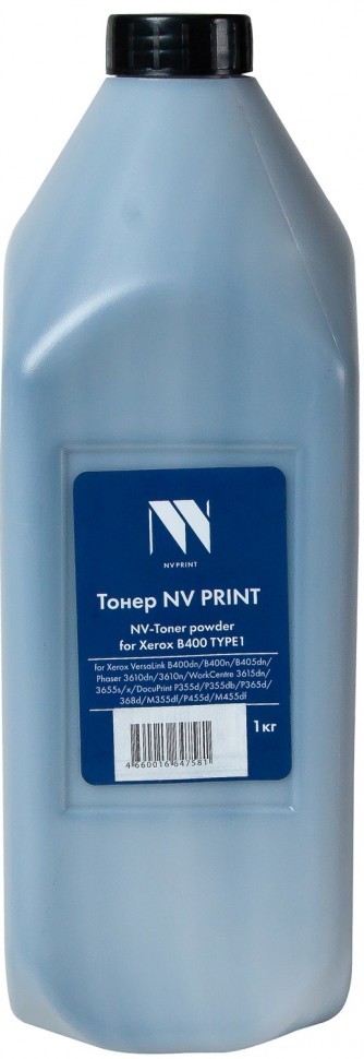 Тонер NV Print NV-XR400-TYPE1-1KG для принтеров Xerox B400 TYPE1-1KG, 1кг