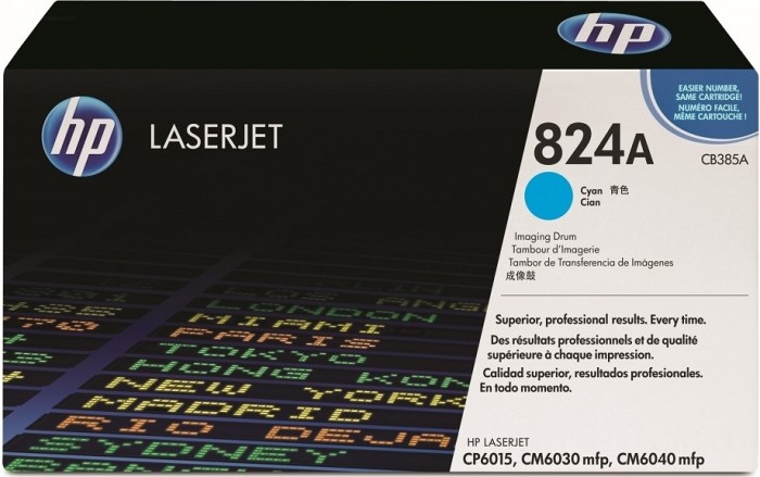 Фотобарабан HP CB385A (824A) оригинальный  для принтера HP Color LaserJet CM6030/ CM6040/ CP6015 ColorSphere Drum Unit cyan, 35000 страниц