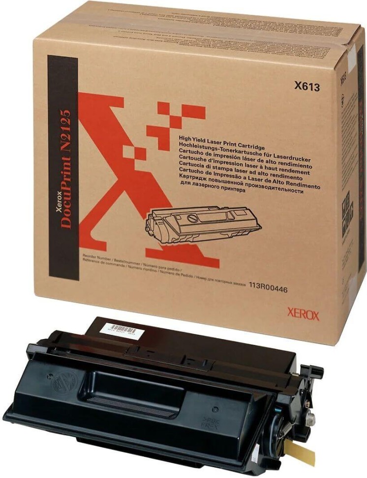 Картридж Xerox 113R00446 оригинальный для Xerox DocuPrint N2125, black, увеличенный, (15000 страниц)