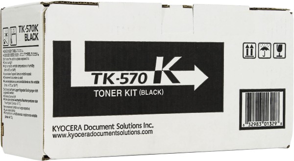 Картридж Kyocera TK-570K (1T02HG0EU0) Black оригинальный для Kyocera FS-C5400DN, ECOSYS P7035CDN, чёрный, 16000 страниц