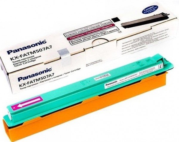 Картридж Panasonic KX-FATM507A/ KX-FATM507A7 оригинальный для Panasonic KX-MC6020, пурпурный, 4000 стр.