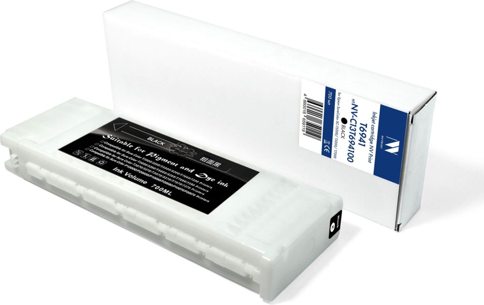 Картридж NV Print T6941 (NV-C13T694100) Black для Epson SureColor SC-T5200/ SC-T3200/ SC-T7200, чёрный, 700мл