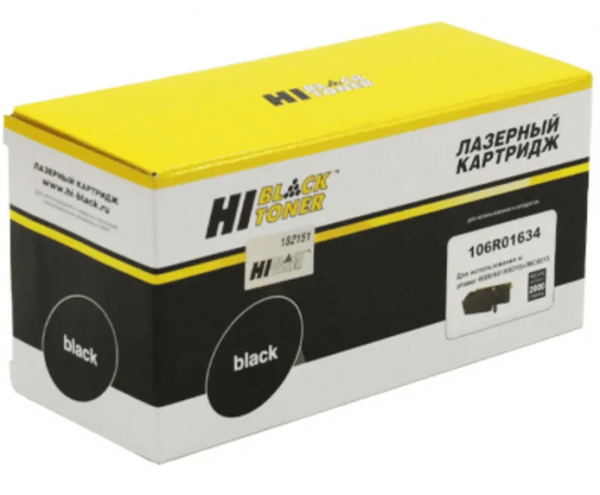 Картридж Hi-Black (HB-106R01634) для Xerox Phaser 6000/ 6010/ WC6015, Bk, 2K