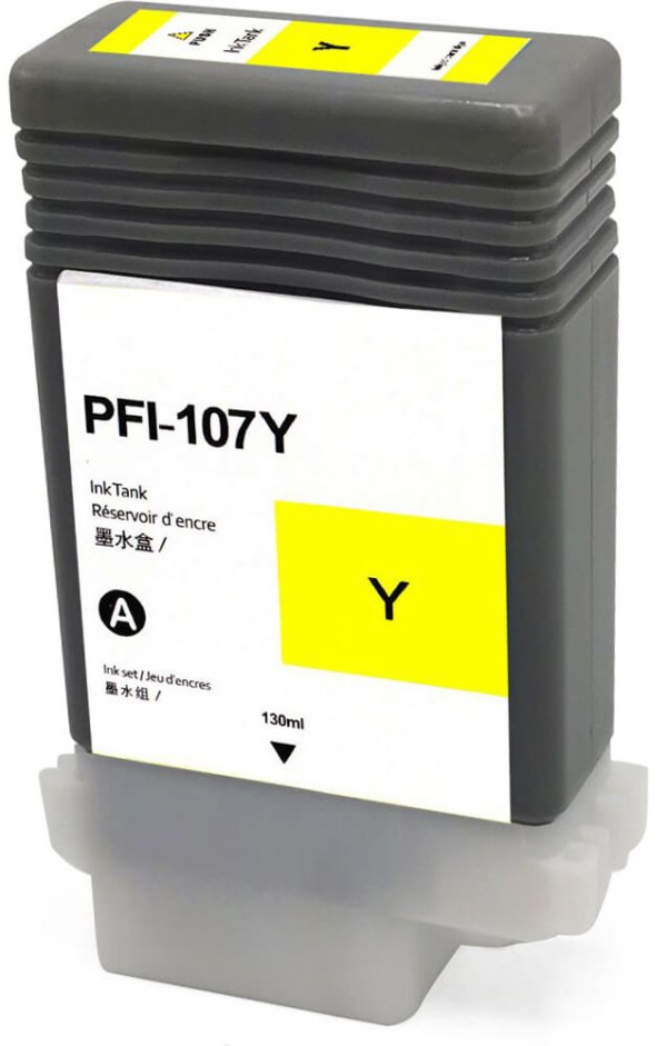 Картридж NV Print PFI-107Y (NV-6708B001) Yellow для Canon ImagePROGRAF iPF670/ iPF680/ iPF770/ iPF780, жёлтый, 130 мл