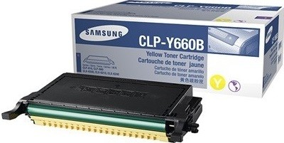 Картридж Samsung CLP-Y660B (ST960A) оригинальный для принтера Samsung CLP-610/ CLP-660, CLX-6200/ CLX-6210/ CLX-6240, желтый, (5000 стр.)