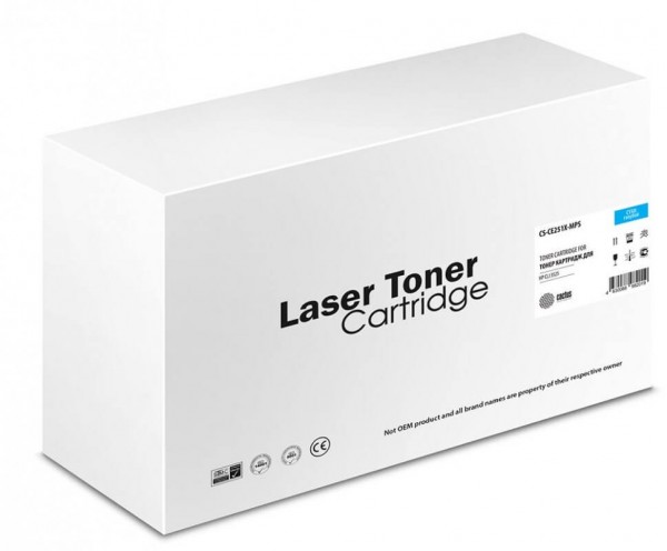 Картридж лазерный Cactus CS-CE251X-MPS для HP CLJ CP3525/ CM3530  голубой, 11000 стр.