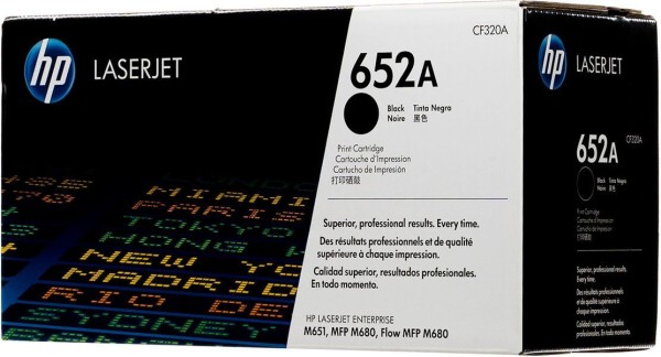 Картридж HP CF320A (652A) оригинальный для принтера HP Color LaserJet Enterprise M651/ M680dn/ M680f/ M680z Black, 11500 страниц