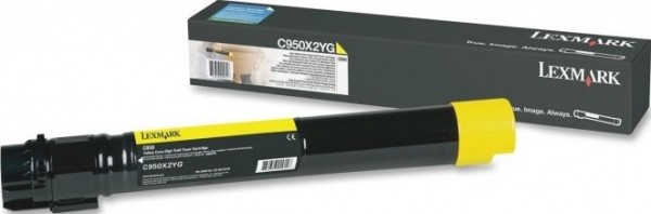 Картридж Lexmark C9502YG оригинальный для Lexmark C950, yellow, 22000 стр.