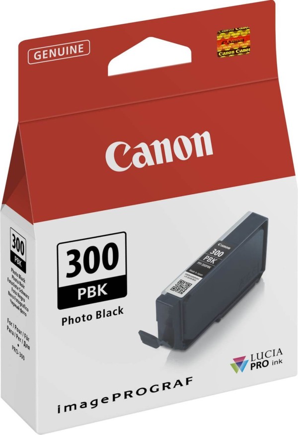 Картридж Canon PFI-300PBK 4193C001 оригинальный для Canon ImagePrograf PRO-300, фото-чёрный (photo black), 14мл
