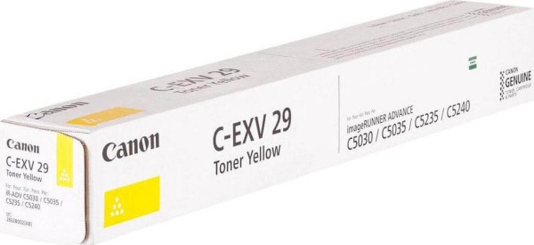 Картридж Canon C-EXV29Y 2802B002 оригинальный для принтера Canon iR ADV 5030/ 5035/ 5235/ 5240 yellow, 27000 страниц