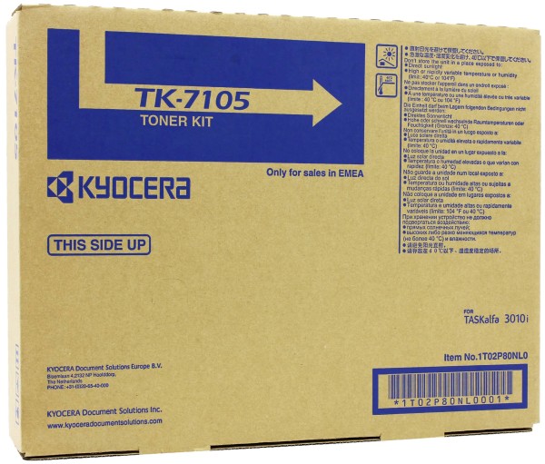 Картридж Kyocera TK-7105 (1T02P80NL0) оригинальный для Kyocera TASKalfa 3010i/ TASKalfa 3011i, чёрный, 20000 страниц