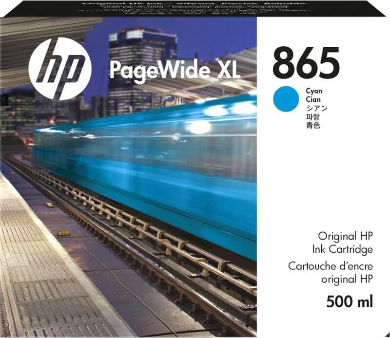 Картридж HP №865 (3ED85A) Cyan оригинальный для HP PageWide XL 4200/ 5200, голубой, 500мл