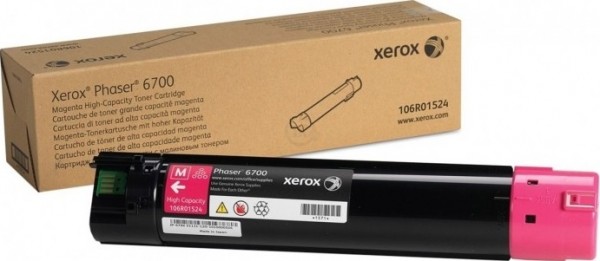 Картридж Xerox 106R01524 оригинальный для Xerox Phaser 6700, magenta, увеличенный (12000 страниц)