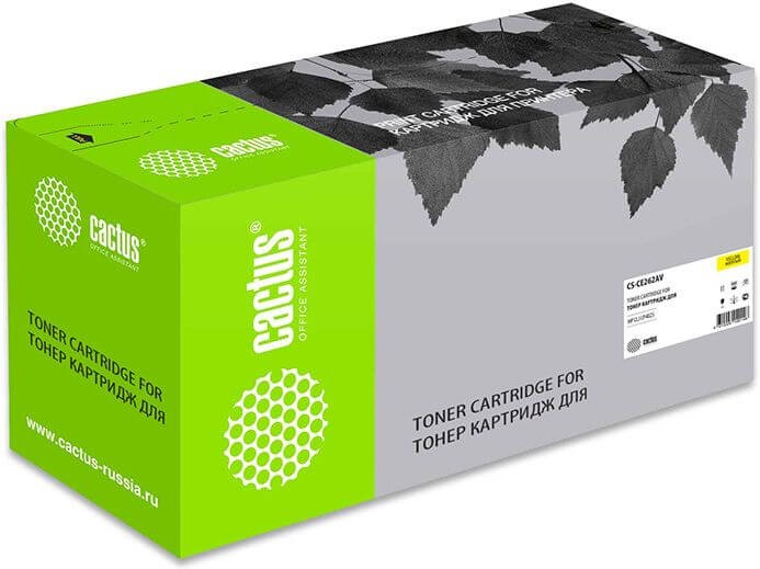 Картридж Cactus CE262AV (CS-CE262AV) для принтеров HP LaserJet CP4025/ CP4525/ CM4540 желтый 11000 страниц