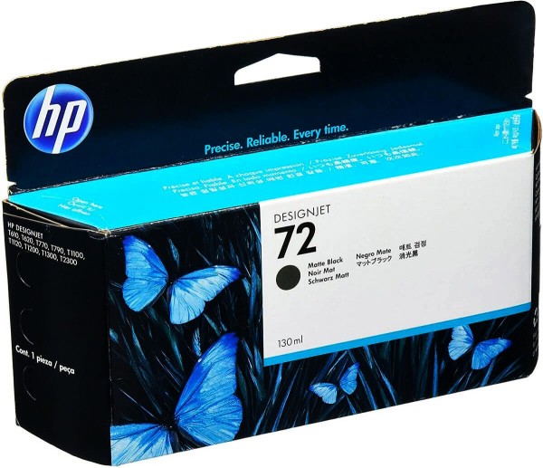 Картридж HP №72 (C9403A) Matte Black оригинальный для HP DesignJet T610/ T620/ T770/ T790/ T795/ T1100/ T1120/ T1200/ T1300/ T2300, матовый-чёрный 130ml
