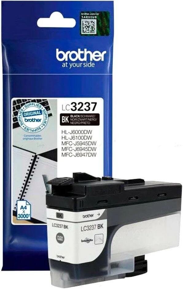 Картридж Brother LC-3237Bk (LC3237Bk) оригинальный для Brother HL-J6000DW/ MFC-J5945DW/ MFC-J6945DW, чёрный, 3000 стр.