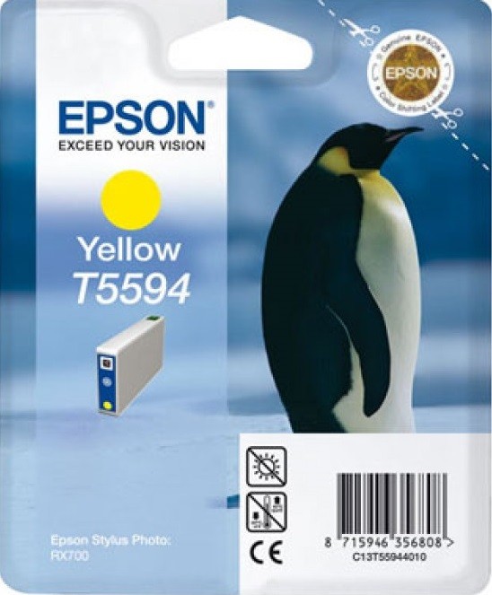Картридж T5594 C13T55944010 Epson RX 700 желтый ТЕХН (2180)