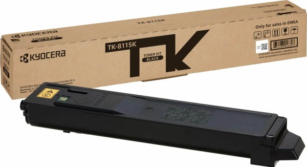 Картридж Kyocera TK-8115K (1T02P30NL0) Black оригинальный для Kyocera Ecosys M8124cidn/ M8130cidn, чёрный, 12000 страниц