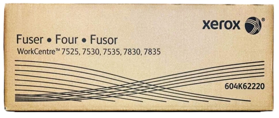 Фьюзер Xerox 604K62220/ 604K62221/ 641S00956 оригинальный для Xerox WorkCentre 7525/ 7530/ 7535/ 7830/ 7835, 220V, 360000 страниц