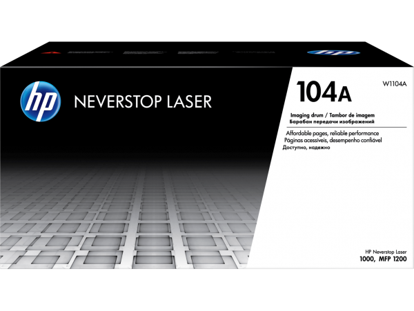 Фотобарабан HP W1104A (104A) оригинальный для принтера HP Neverstop Laser 1000a/ 1000w/ 1200a/ 1200w, black, 20000 страниц