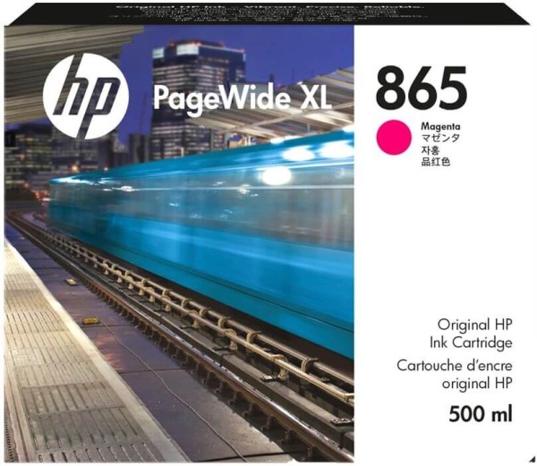 Картридж HP №865 (3ED83A) Magenta оригинальный для HP PageWide XL 4200/ 5200, пурпурный, 500мл