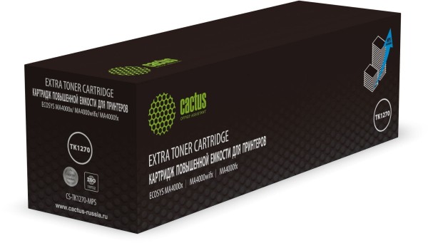 Картридж Cactus TK-1270 (CS-TK1270-MPS) для Kyocera ECOSYS MA4000x/ MA4000fx/ MA4000wifx, увеличенный, 12000 стр.