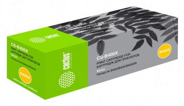 Картридж Cactus 106R03585 (CS-B400X) для Xerox VersaLink B400/ B405, черный, увеличенный, 24600 стр.
