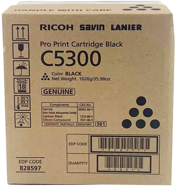 Картридж Ricoh C5300 (828601) оригинальный для Ricoh Pro C5300S/ C5310S, чёрный, 31000 стр.