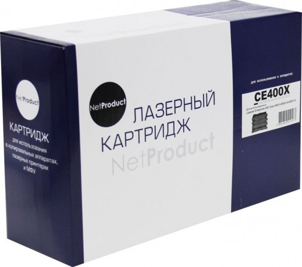 Картридж NetProduct (N-CE400X) для HP LJ Enterprise 500 color M551n/ M575dn, Bk, 11K