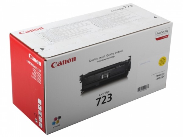 Canon 723Y 2641B002 оригинальный картридж для принтера Canon i-SENSYS LBP-7750Cdn yellow 8500 страниц