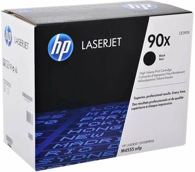 Картридж HP CE390X (90X) оригинальный для принтера HP LaserJet Enterprise M4555mfp/ Enterprise 600 Printer M602/ M602dn/ M602n/ M602x/ M603/ M603dn/ M603n/ M603xh black, 24000 страниц