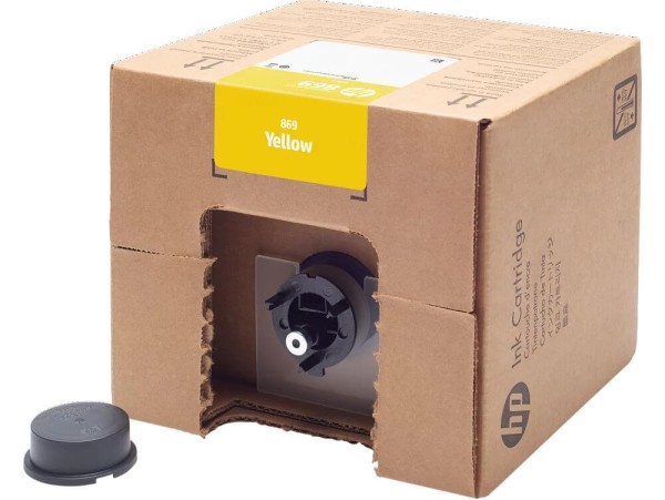 Картридж HP №869 (1XA88A) оригинальный для принтера HP PageWide XL Pro, жёлтый, 3000мл