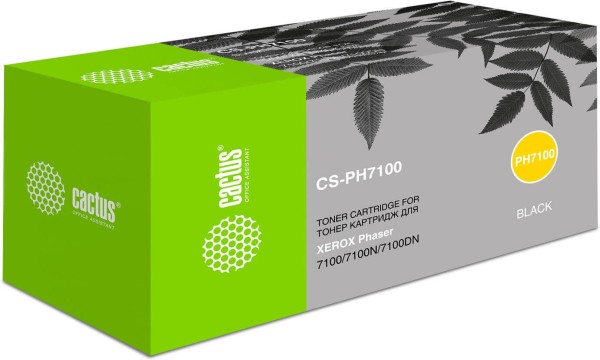 106R02612 Картридж Cactus (CS-PH7100BK) для принтеров Xerox Phaser 7100/7100N/7100DN черный (5 000 стр.)