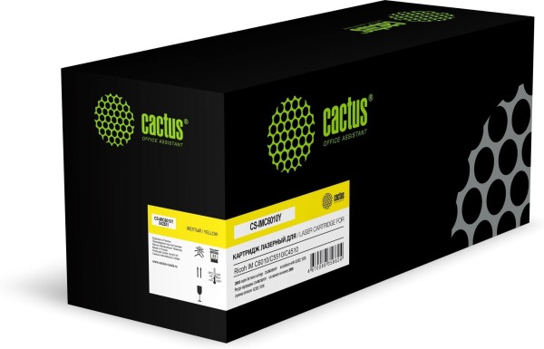 Картридж Cactus 842531 (CS-IMC6010Y) Yellow (с чипом) для Ricoh IM C6010/ C5510/ C4510, жёлтый, 28000 стр.