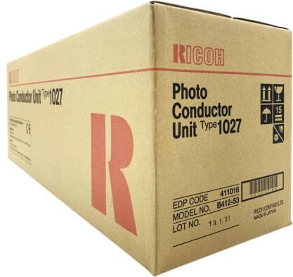 Фотобарабан Ricoh Type 1027 (411018/ 412271) Black оригинальный для Ricoh Aficio 1022/ 1027/ 1032/ 2022/ 2027, чёрный, 60000 стр.