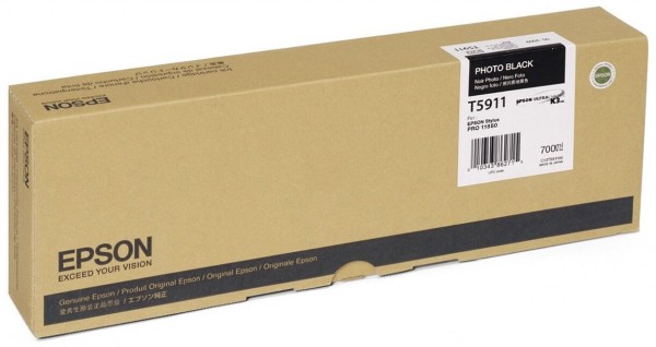 Epson  C13T591100 оригинальный картридж (T5911 Photo Black) для принтера Epson Stylus Pro 11880, фото чёрный