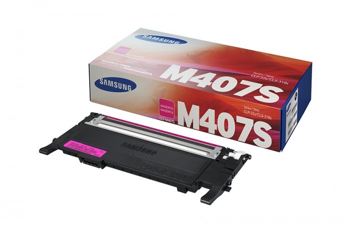 Картридж Samsung CLT-M407S (SU266A) для принтеров Samsung CLP-320/ 320N/ 325 пурпурный, оригинальный (1000 стр.)