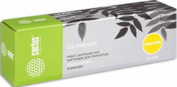 106R01338 Картридж Cactus CS-PH6125B для принтеров Xerox 6125/6125n черный (2 000 стр.)