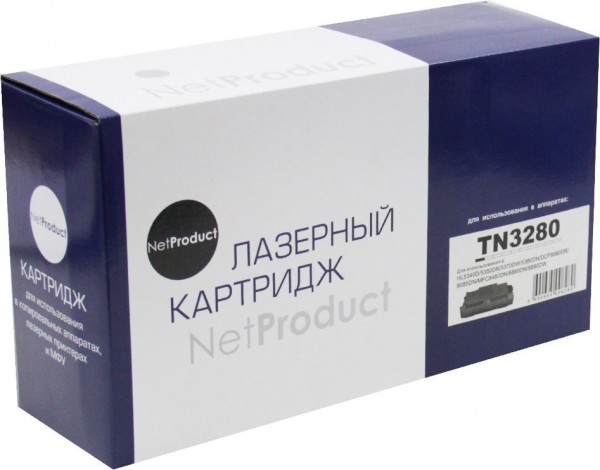 Тонер-картридж NetProduct (N-TN-3280) для Brother HL-5340/ 5350/ 5370/ 5380/ DCP-8070D, 8K