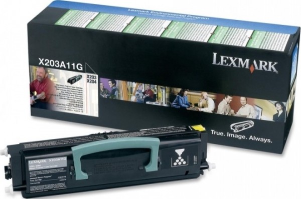 Картридж Lexmark X203A11G оригинальный для Lexmark x203n/x204n, Return Program, black, 2500 стр.