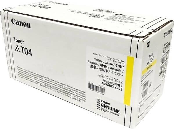 Картридж Canon T04 2977C001 Yellow оригинальный для Canon imageRUNNER Advance C475/ C477, жёлтый, 27000 стр.