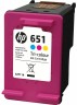 Картридж HP №651 (C2P11AE) Tri-Color оригинальный для HP Deskjet Ink Advantage 5645/ 5575, Officejet 202/ 252, цветной, 300 стр.