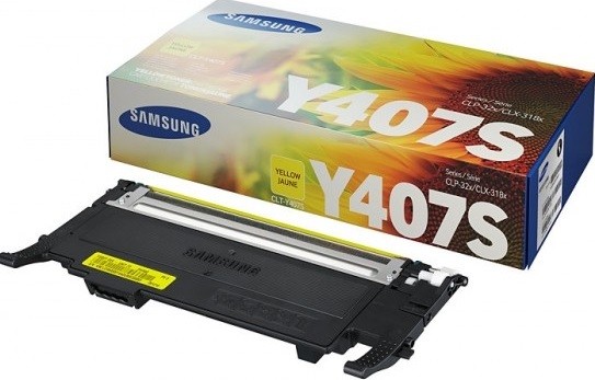 Картридж Samsung CLT-Y407S (SU476A) оригинальный для принтера Samsung CLP-320/ 320N/ 325 желтый,(1000 стр.)