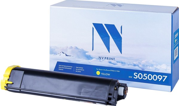 Картридж NVP совместимый Epson S050097 YELLOW для AcuLaser C900/1900