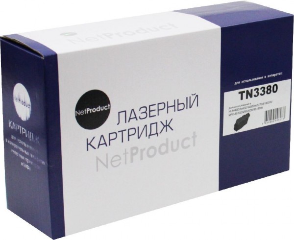 Тонер-картридж NetProduct (N-TN-3380) для Brother HL-5440D/ 5450DN/ DCP-8150DN, 8K