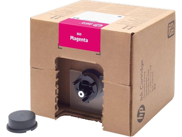 Картридж HP №869 (1XA87A) оригинальный для принтера HP PageWide XL Pro, пурпурный, 3000мл