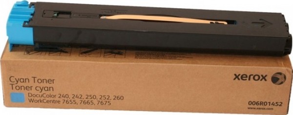 Картридж Xerox 006R01452 оригинальный для Xerox DocuColor 240/ 242/ 250/ 252/ 260, WorkCentre 7655/ 7665/ 7675/ 7755/ 7765/ 7775, cyan, увеличенный, (30000 страниц)