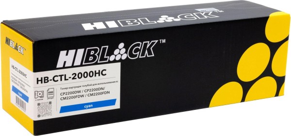 Картридж Hi-Black CTL-2000HC (HB-CTL-2000HC) Cyan для Pantum CP2200DW/ CP2200DN/ CM2200FDW/ CM2200FDN, голубой, 3500 стр.